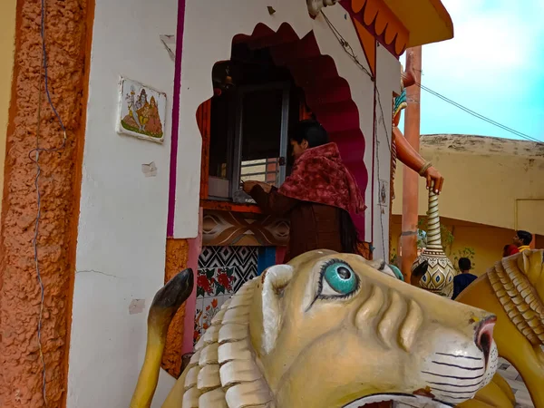 District Katni India Ekim 2019 Lord Durga Tapınağındaki Kutsal Yere — Stok fotoğraf