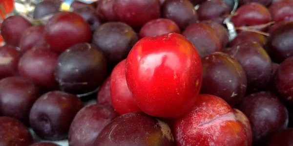 Apple Isolated Set Fruit Collection Agriculture Produce Natural Soil Land — Stock Photo, Image