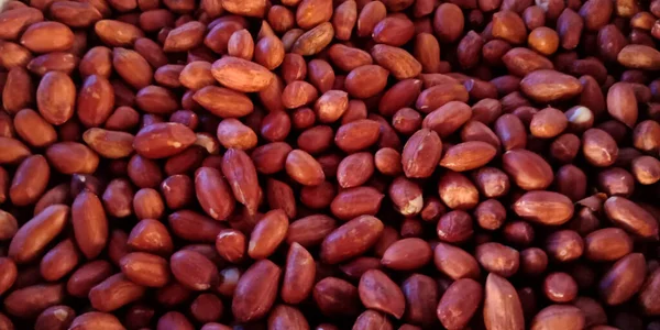 Kacang Mentah Menutup Pada Rasa Segar — Stok Foto