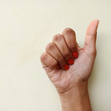 İşaret dili, Amerikan işaret dili 10 numaralı işaret dili kolajı, beyaz arka planda 10 numaralı kadın eli izole edilmiş..