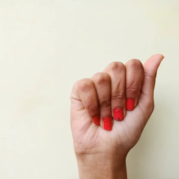 Язык Жестов Коллаж Американского Жестового Алфавита Женской Руке Изолированы Белом — стоковое фото