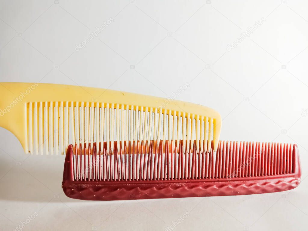 Double comb isolated on white background for marketing and branding promotional purpose background.
