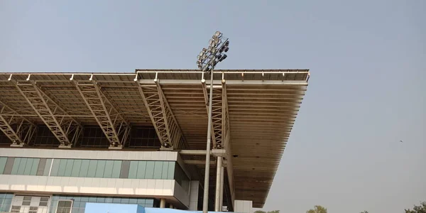 City Delhi India Januari 2020 Thyagaraj Sportstadion Uitzicht Weg Kant — Stockfoto