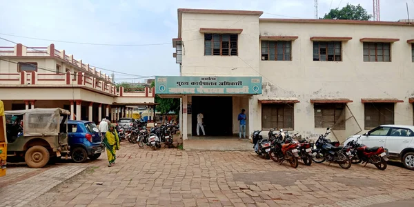 District Katni India Juli 2019 District Panchayat Office Gezicht Wegdek — Stockfoto