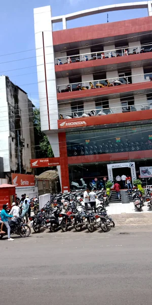 District Jabalpur India August 2019 Honda Motorcycle Service Center Building — 图库照片