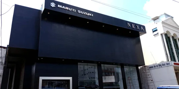 District Jabalpur India Сентября 2019 Maruti Suzuki Nexa Building View — стоковое фото