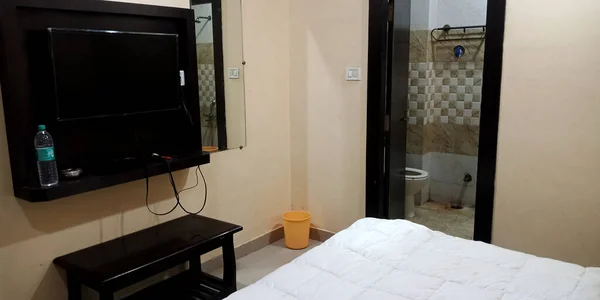 District Katni India October 2019 Indian Hotel Room Television Tourists — 图库照片