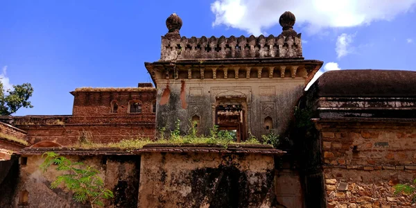 District Katni India October 2019 Seni Dinding Rusak Benteng Kuno — Stok Foto