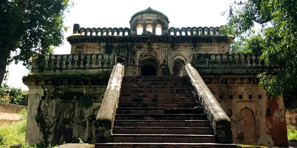 District Katni Índia Outubro 2019 Vista Escadas Antigo Forte Vijayraghavgarh — Fotografia de Stock
