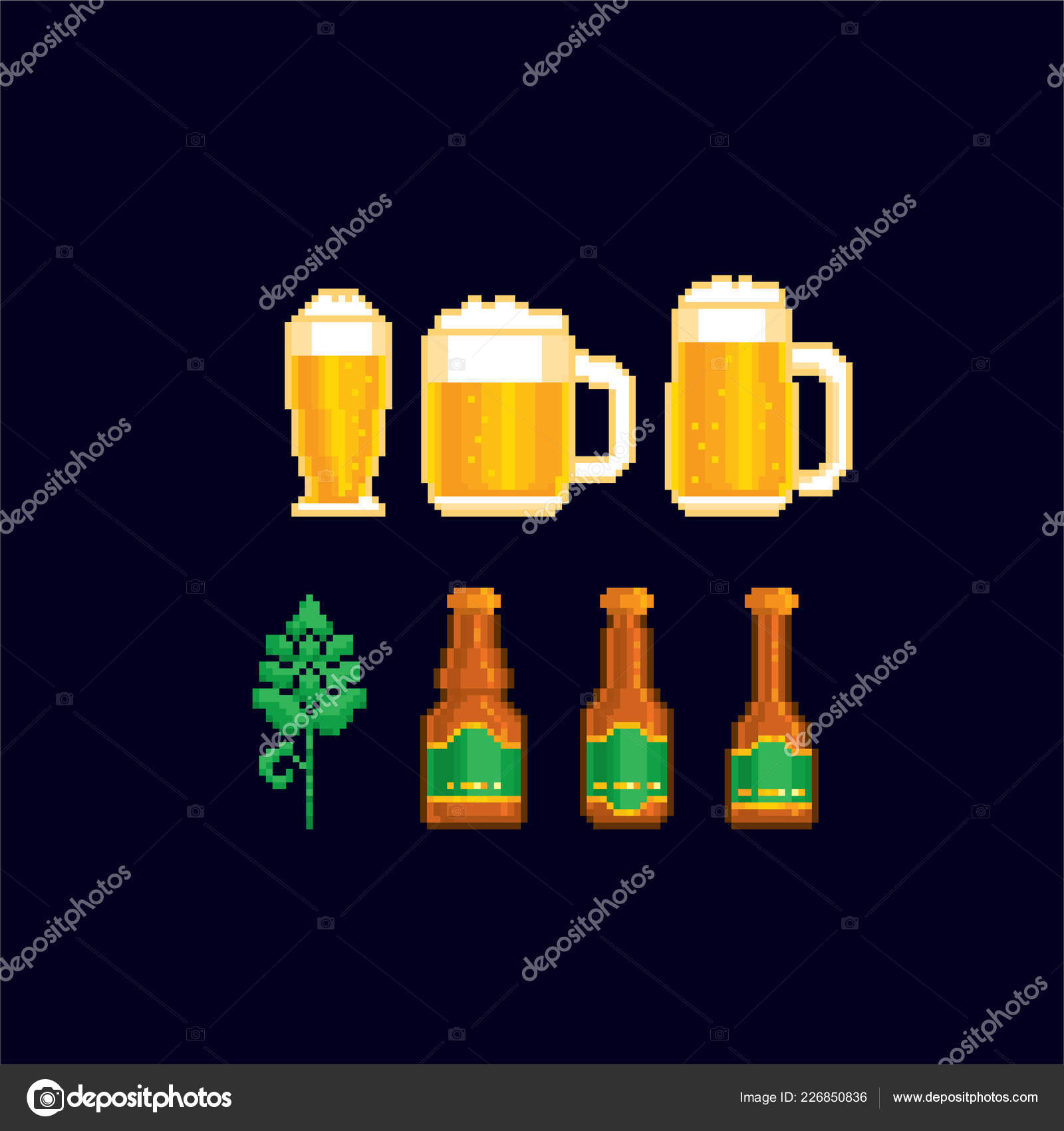 Beer Pixel Art Sticker for Sale by RednGreen