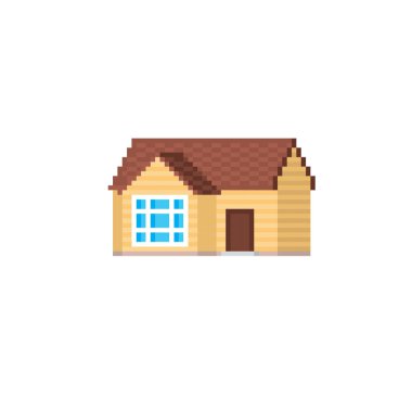 Piksel sanat. Eski okul bilgisayar grafik. 8 bit video oyunu. Oyun kıymetler 8-bit sprite.