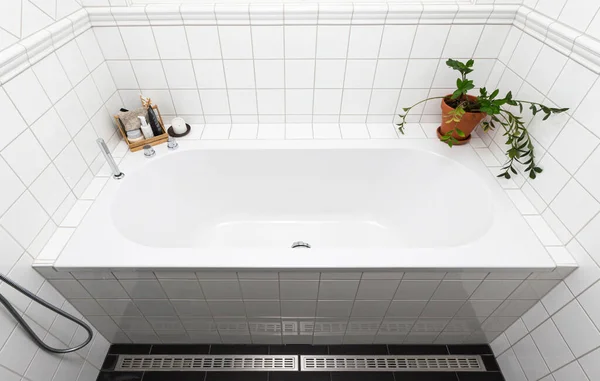 Interior home styling classic and modern bathtub