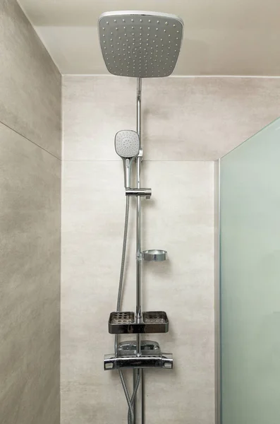 Interior home styling classic and modern bathroom shower