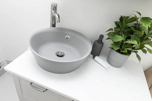 Interior home styling classic and modern bathroom sink