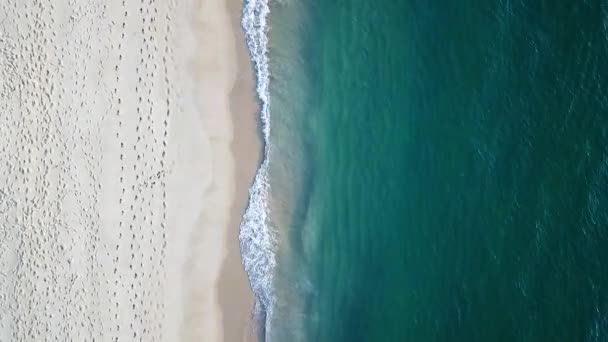 Vista Dall Alto Verso Basso Dal Drone Blu Oceano Calmo — Video Stock