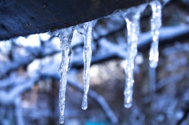 Icicle'ı kış kar soğuk