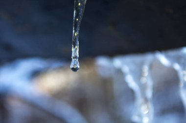 Icicle'ı kış kar soğuk