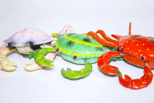 Kunststoff Krabbenspielzeug Jahrgang — Stockfoto