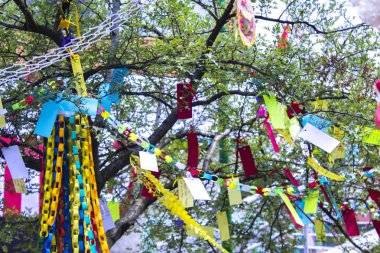 ağaç origami kağıt dekorasyon