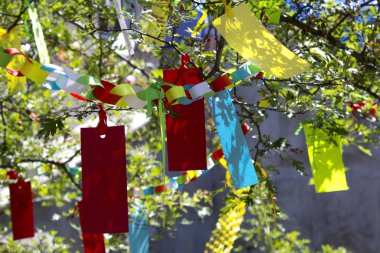 ağaç origami kağıt dekorasyon