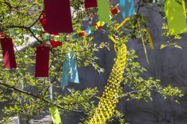 ağaç origami kağıt dekorasyon