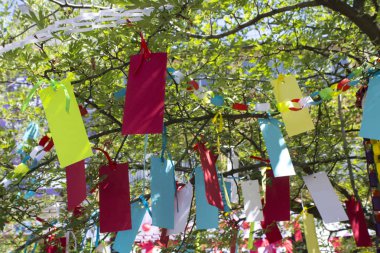 ağaç origami kağıt dekorasyon