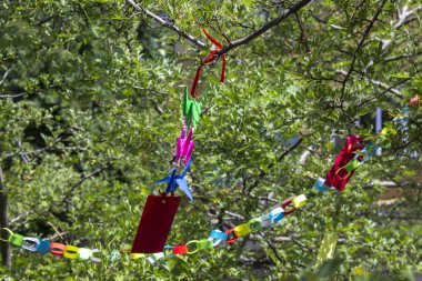 ağaç origami kağıt dekorasyon