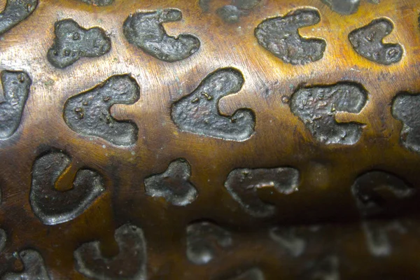 Metall Kupfer Ornament Hintergrund — Stockfoto