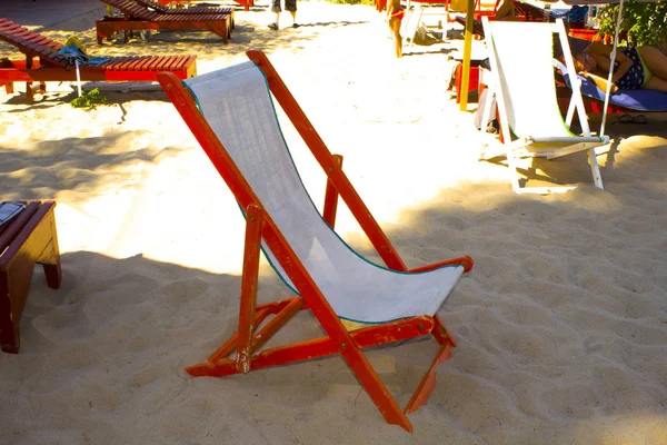 Playa Salón Silla Vacaciones —  Fotos de Stock
