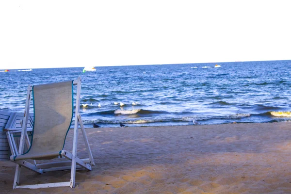 Spiaggia Lounge Sedia Vacanza — Foto Stock