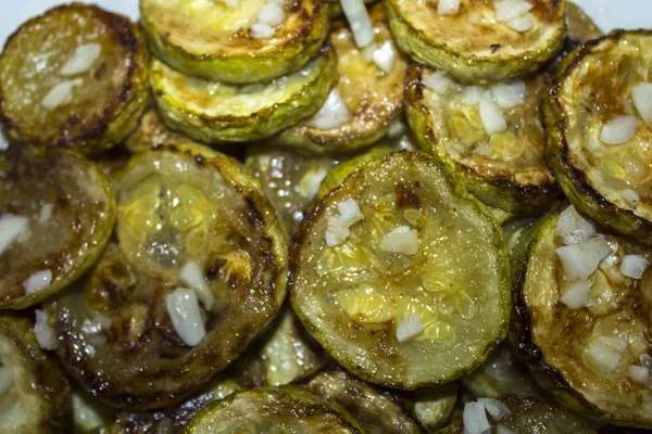 Verdure Zucchine Fetta Grigliate — Foto Stock