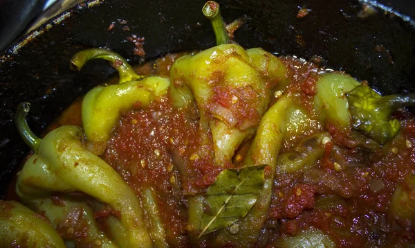 Spezie Pomodoro Peperoncino Alla Griglia — Foto Stock