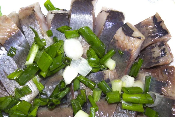 Herring Fish Slice Food — Stock Photo, Image