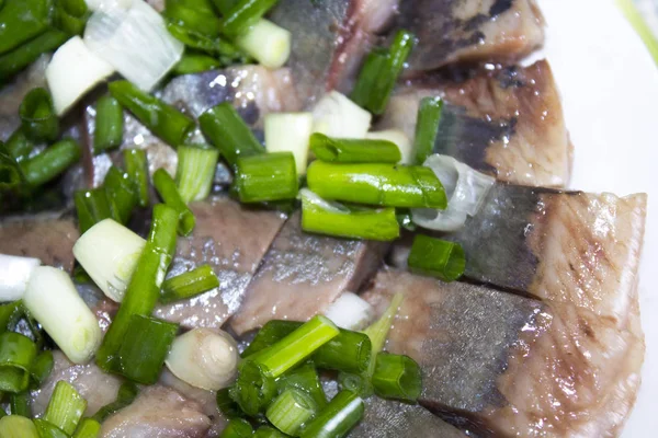 Herring Fish Slice Food — Stock Photo, Image