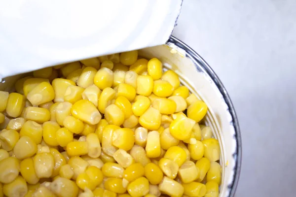 yellow corn food can jar