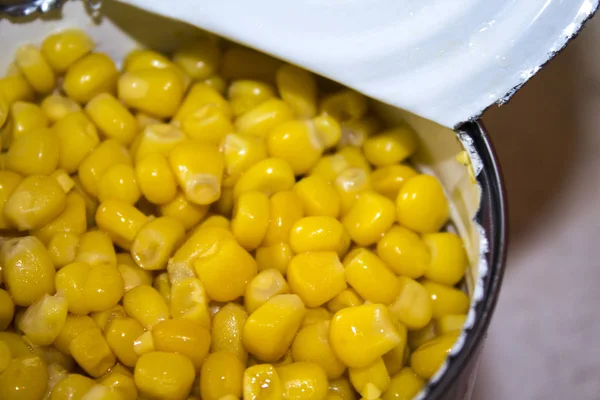 yellow corn food can jar