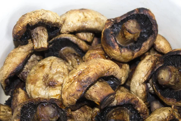 Grilled Mushrooms Food Slice — Stock Photo, Image