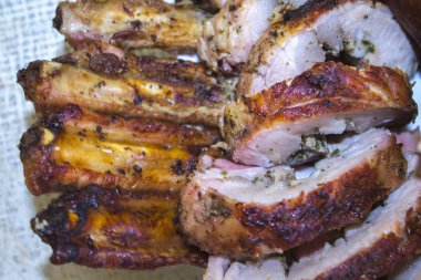 ızgara et dilim yiyecek