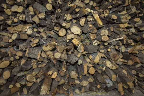Firewood Pile Background Texture — Stock Photo, Image