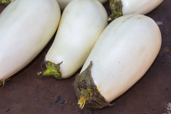 Berenjena Blanca Verduras Alimentos — Foto de Stock