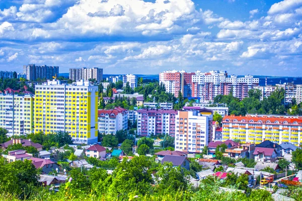 Şehir Binaları Gökyüzü Panorama — Stok fotoğraf