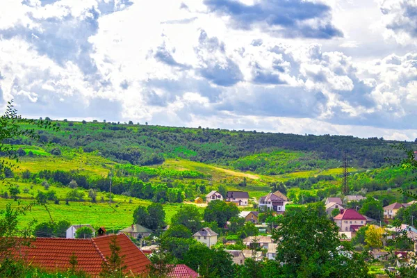 Landhuizen Dorp Panorama — Stockfoto