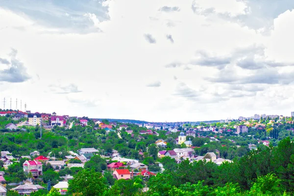 Country Houses Village Panorama — Stock Photo, Image