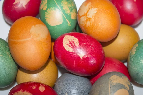 colored easter eggs handmade