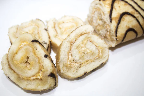 Rotolo Biscotti Torta Panetteria — Foto Stock