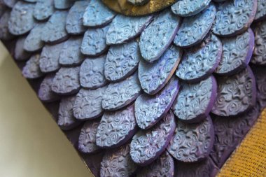 El yapımı kauçuk balık deri ölçekler