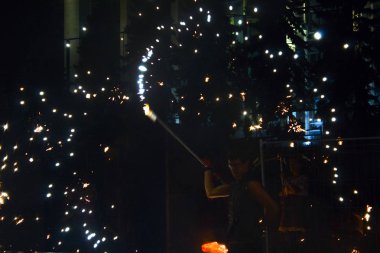 ateş havai fişek gösteri dans