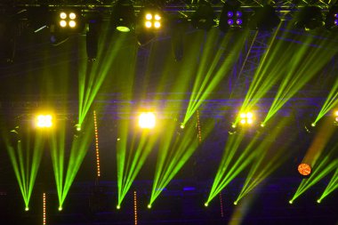 sahne dekorasyon ışıklar arka plan