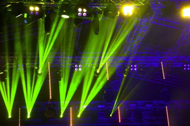 sahne dekorasyon ışıklar arka plan