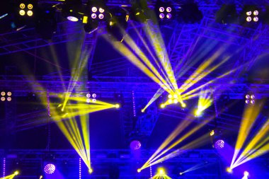 sahne dekorasyon ışıklar arka plan